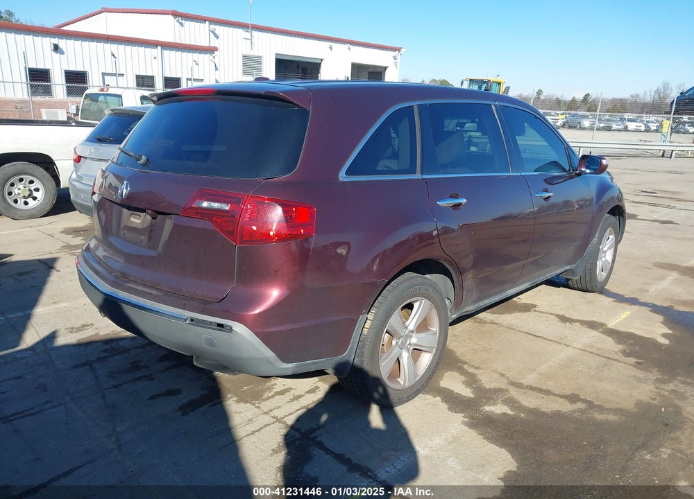 2011 ACURA MDX VIN: 2HNYD2H29BH505150
