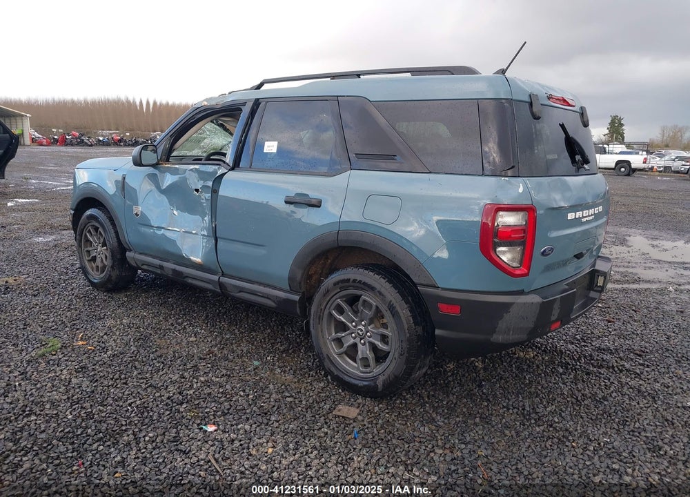 2021 FORD BRONCO SPORT BIG BEND VIN: 3FMCR9B69MRA09273