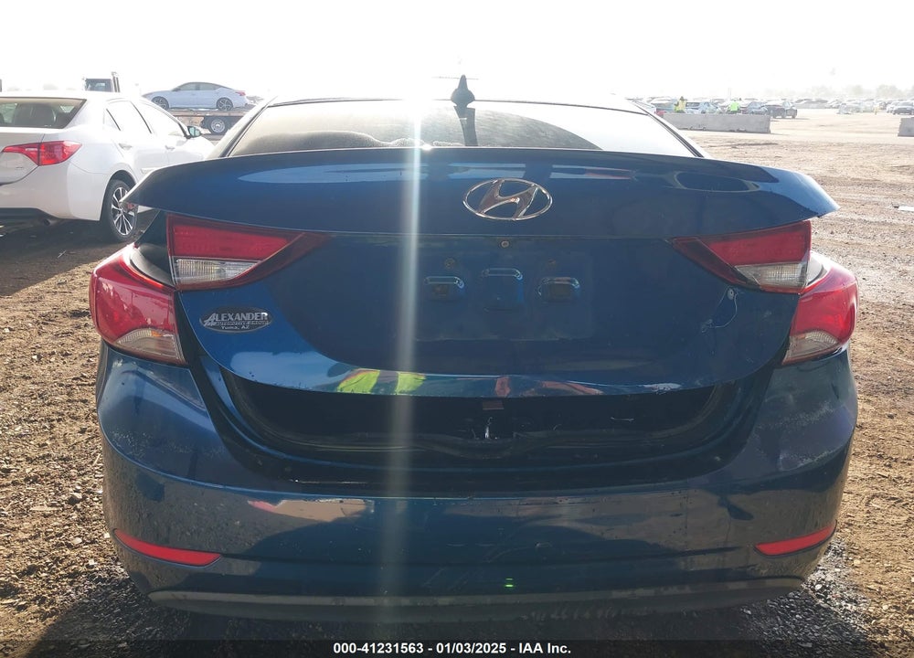 2016 HYUNDAI ELANTRA VIN: KMHDH4AEXGU491235