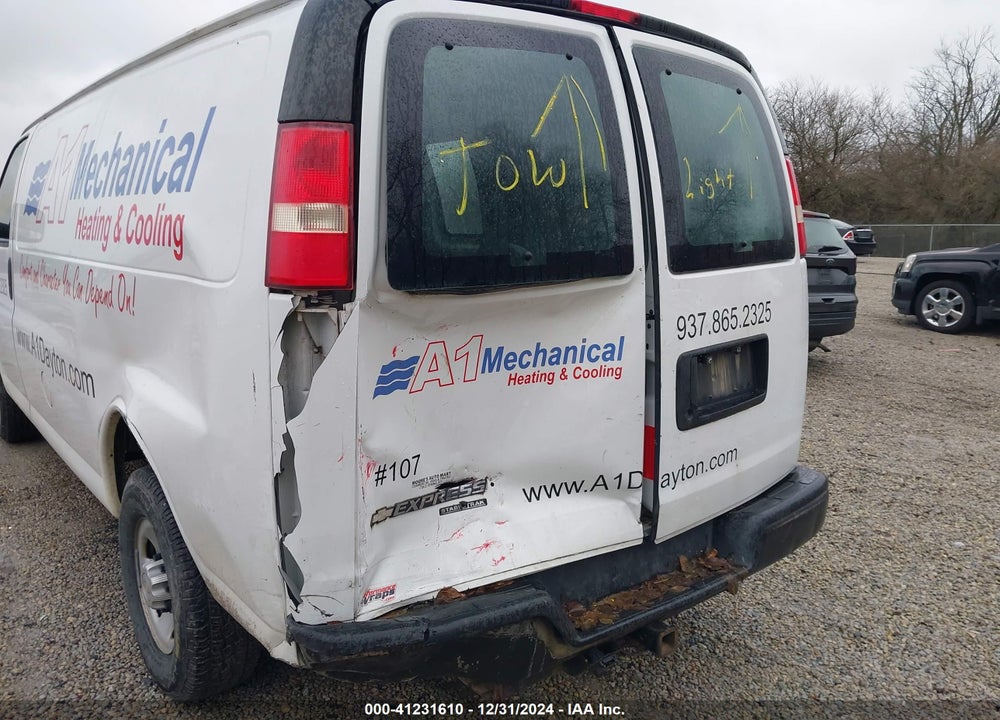 2013 CHEVROLET EXPRESS 3500 WORK VAN VIN: 1GCZGTCB5D1119485