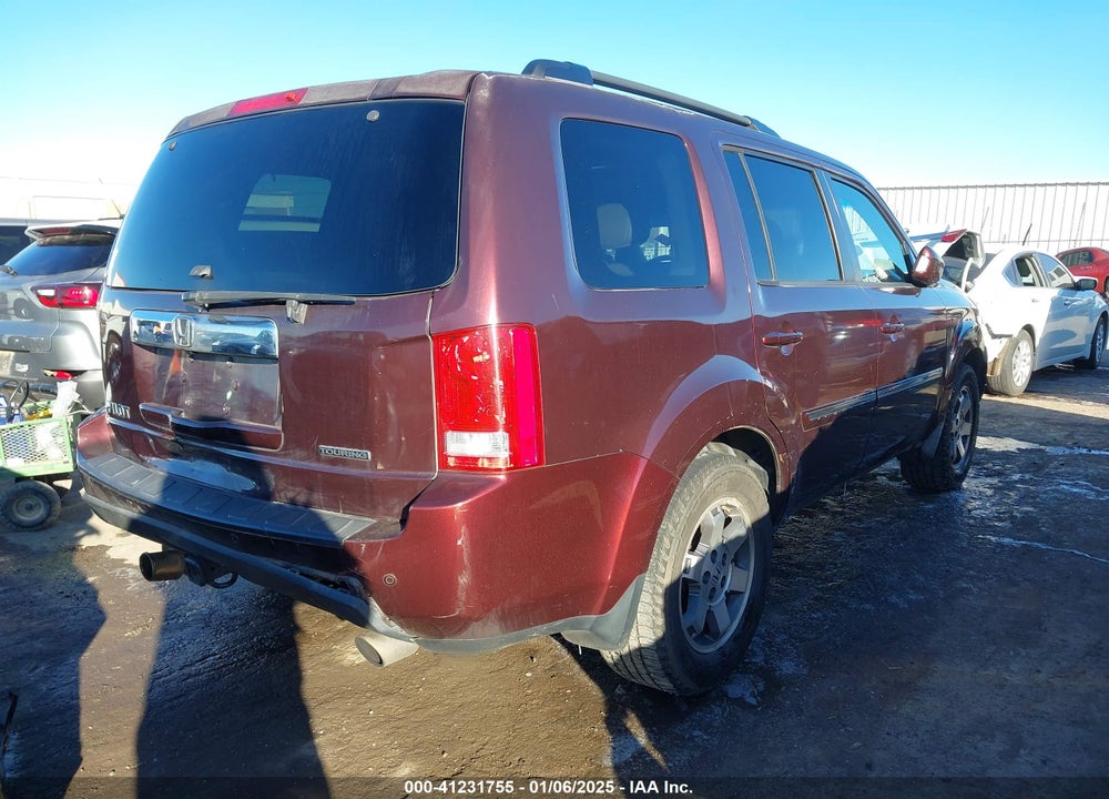 2009 HONDA PILOT TOURING VIN: 5FNYF38989B018668