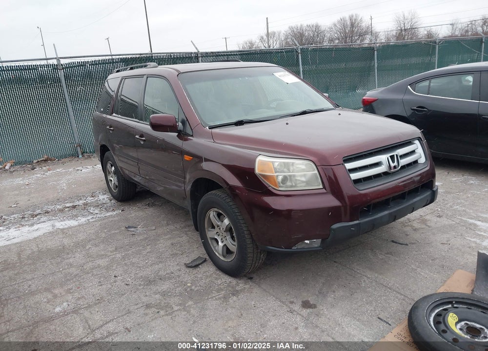 2007 HONDA PILOT EX-L VIN: 2HKYF18587H521214