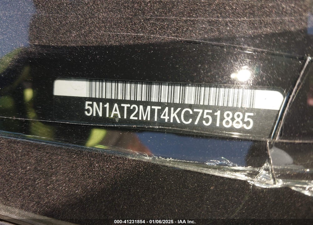 2019 NISSAN ROGUE SL VIN: 5N1AT2MT4KC751885