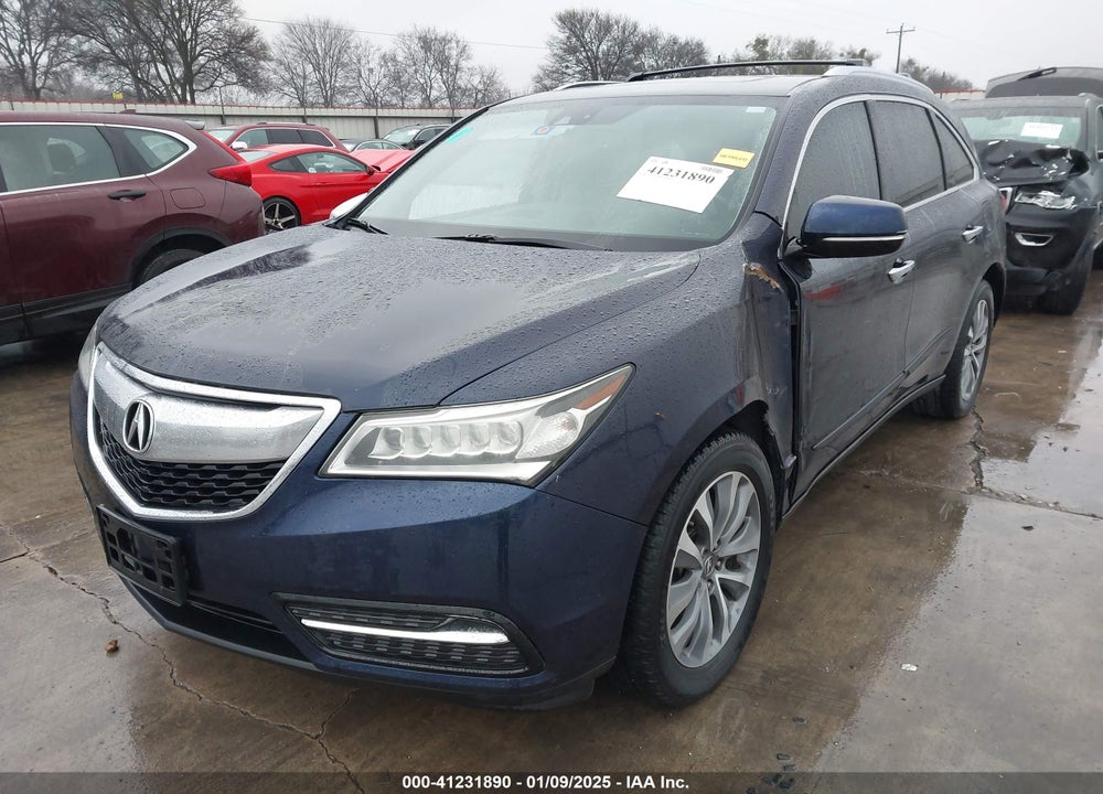 2014 ACURA MDX TECHNOLOGY PACKAGE VIN: 5FRYD3H42EB006941