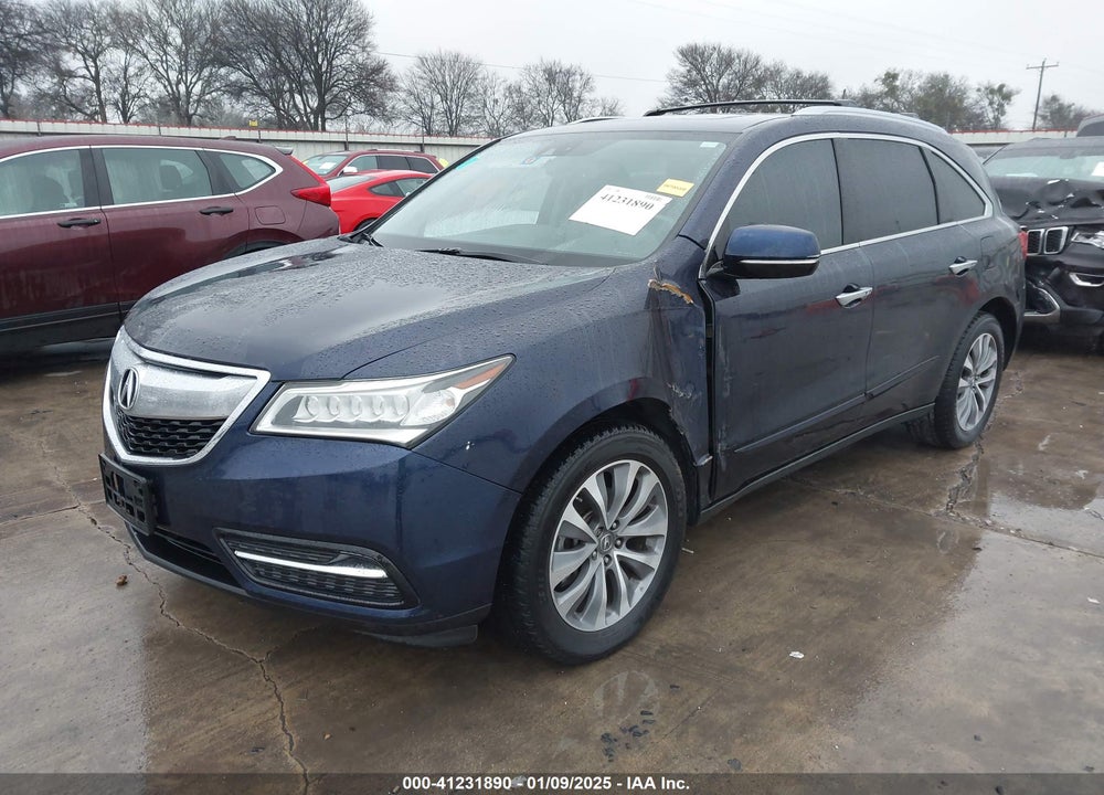 2014 ACURA MDX TECHNOLOGY PACKAGE VIN: 5FRYD3H42EB006941