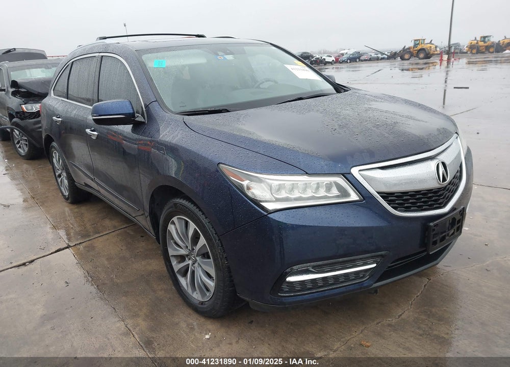 2014 ACURA MDX TECHNOLOGY PACKAGE VIN: 5FRYD3H42EB006941