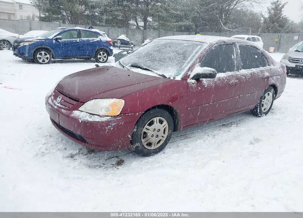 2002 HONDA CIVIC LX VIN: 2HGES16652H550294