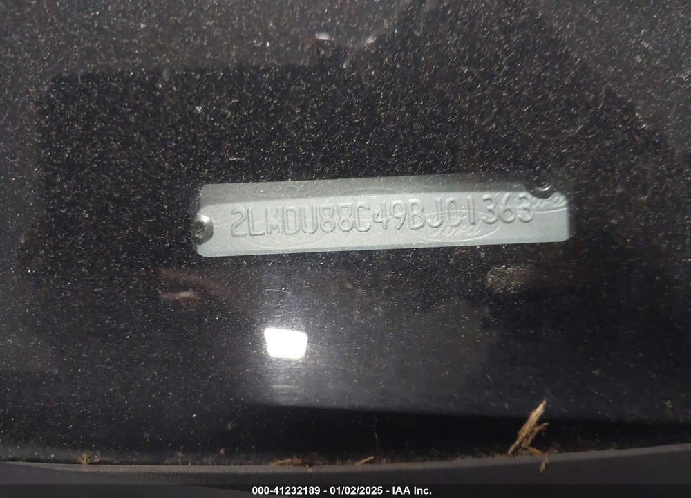 2009 LINCOLN MKX VIN: 2LMDU88C49BJ01363