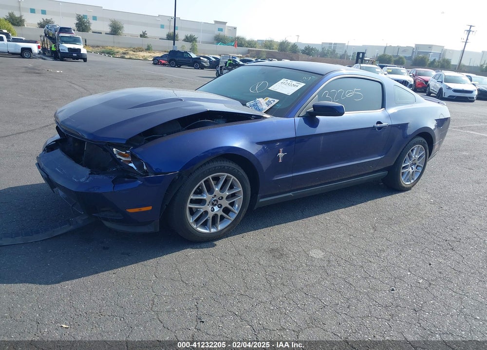 2012 FORD MUSTANG V6 PREMIUM VIN: 1ZVBP8AM1C5262148