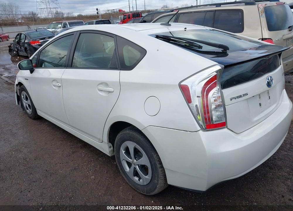 2013 TOYOTA PRIUS VIN: JTDKN3DU8D5544487