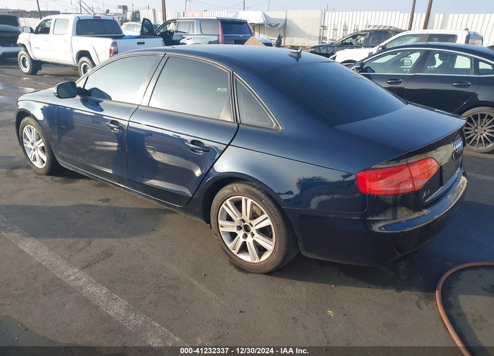 2011 AUDI A4 VIN: WAUAFAFL9BN045967