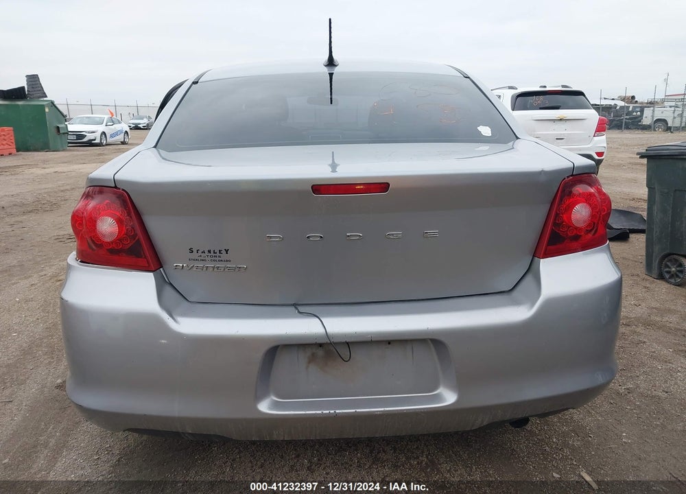 2013 DODGE AVENGER VIN: 1C3CDZAB8DN618430