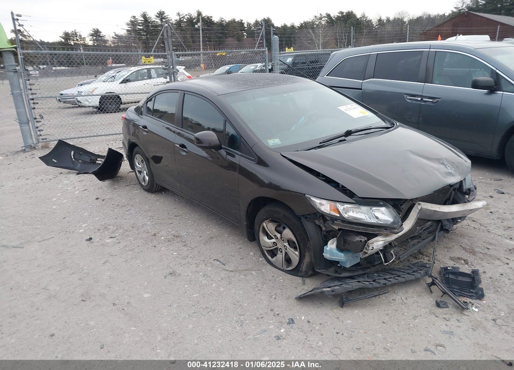 2013 HONDA CIVIC LX VIN: 19XFB2F52DE070342