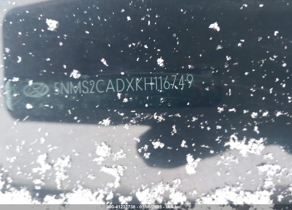 2019 HYUNDAI SANTA FE SE VIN: 5NMS2CADXKH116749