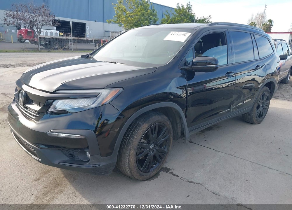 2021 HONDA PILOT AWD BLACK EDITION VIN: 5FNYF6H74MB021253