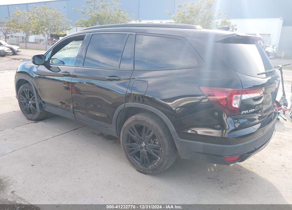 2021 HONDA PILOT AWD BLACK EDITION VIN: 5FNYF6H74MB021253