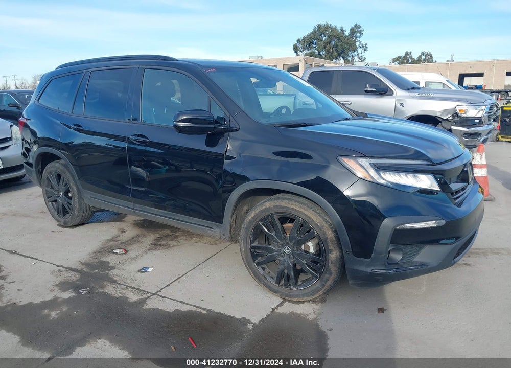 2021 HONDA PILOT AWD BLACK EDITION VIN: 5FNYF6H74MB021253