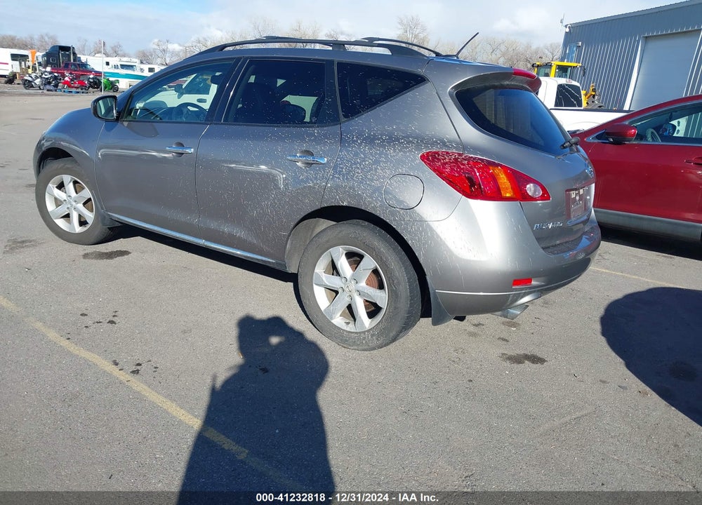 2009 NISSAN MURANO SL VIN: JN8AZ18W29W129333