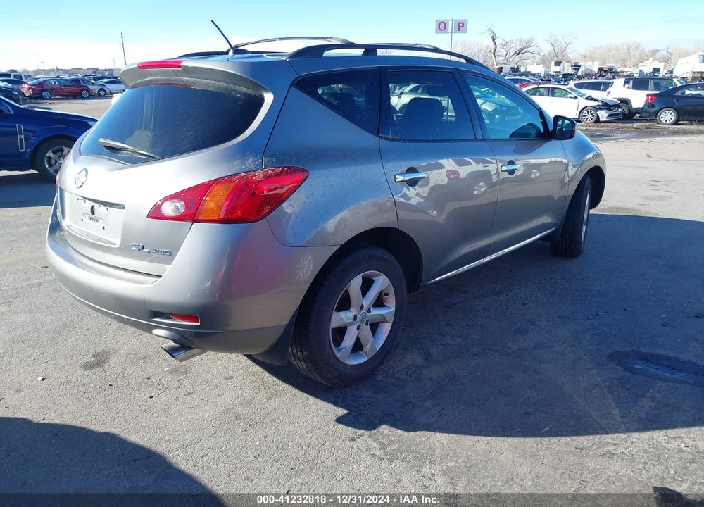 2009 NISSAN MURANO SL VIN: JN8AZ18W29W129333