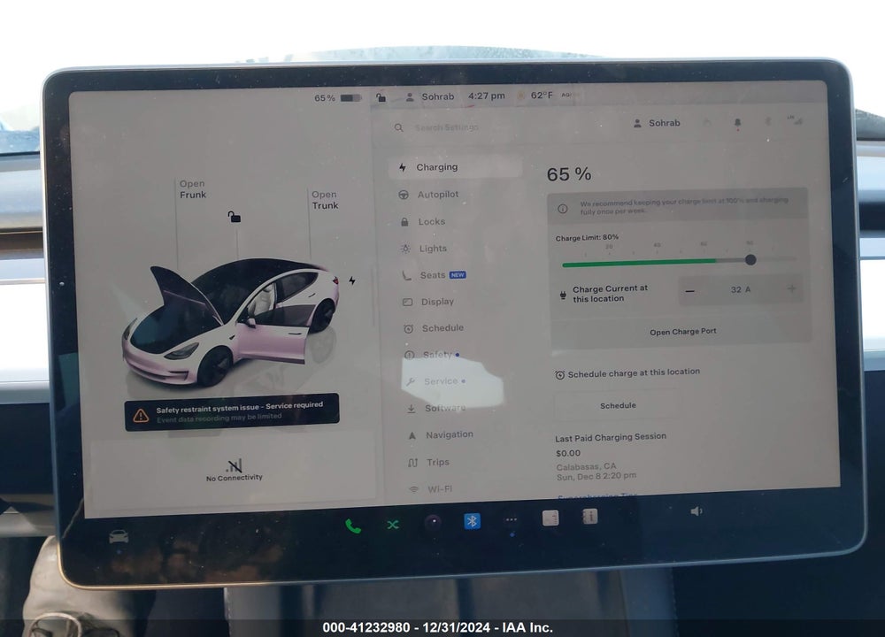 2023 TESLA MODEL 3 REAR-WHEEL DRIVE VIN: 5YJ3E1EA1PF514490