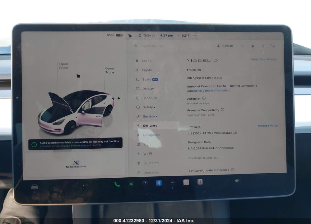 2023 TESLA MODEL 3 REAR-WHEEL DRIVE VIN: 5YJ3E1EA1PF514490
