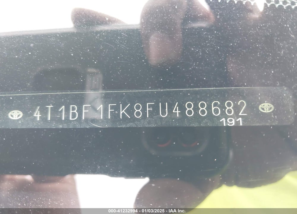 2015 TOYOTA CAMRY SE VIN: 4T1BF1FK8FU488682