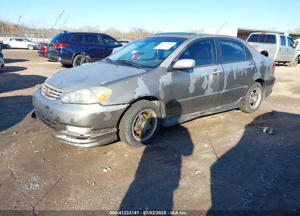 2003 TOYOTA COROLLA S VIN: 2T1BR32E23C102337