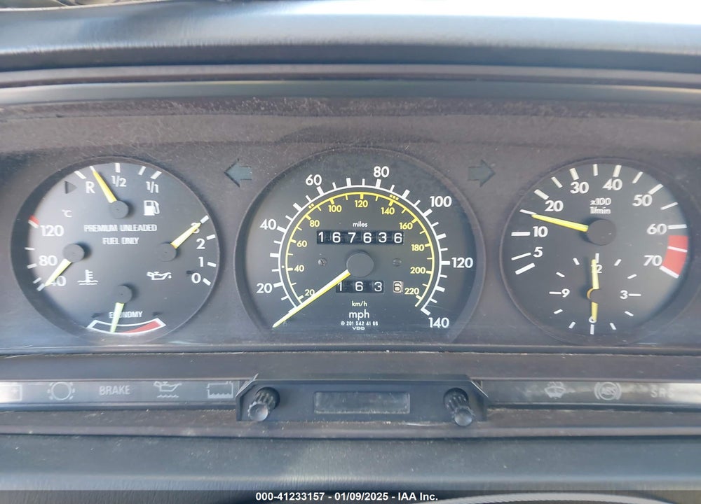 1989 MERCEDES-BENZ 190 E 2.6 VIN: WDBDA29D5KF611530