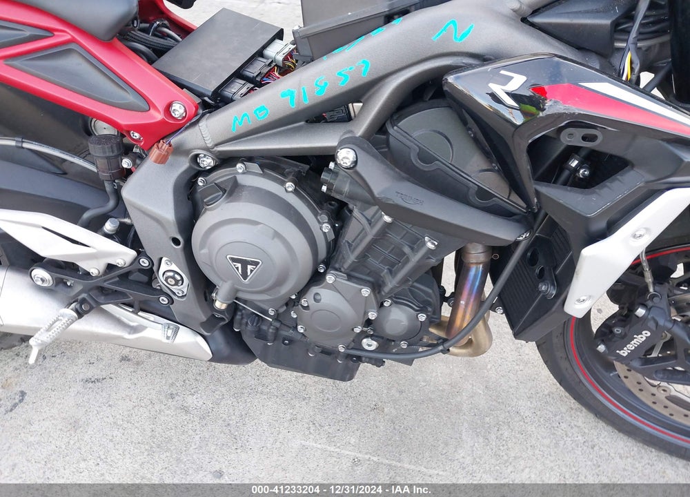 2021 TRIUMPH MOTORCYCLE STREET TRIPLE R (LRH) VIN: SMTA544D9MTAC9799