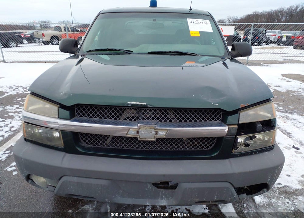 2002 CHEVROLET AVALANCHE 1500 VIN: 3GNEK13T42G202373