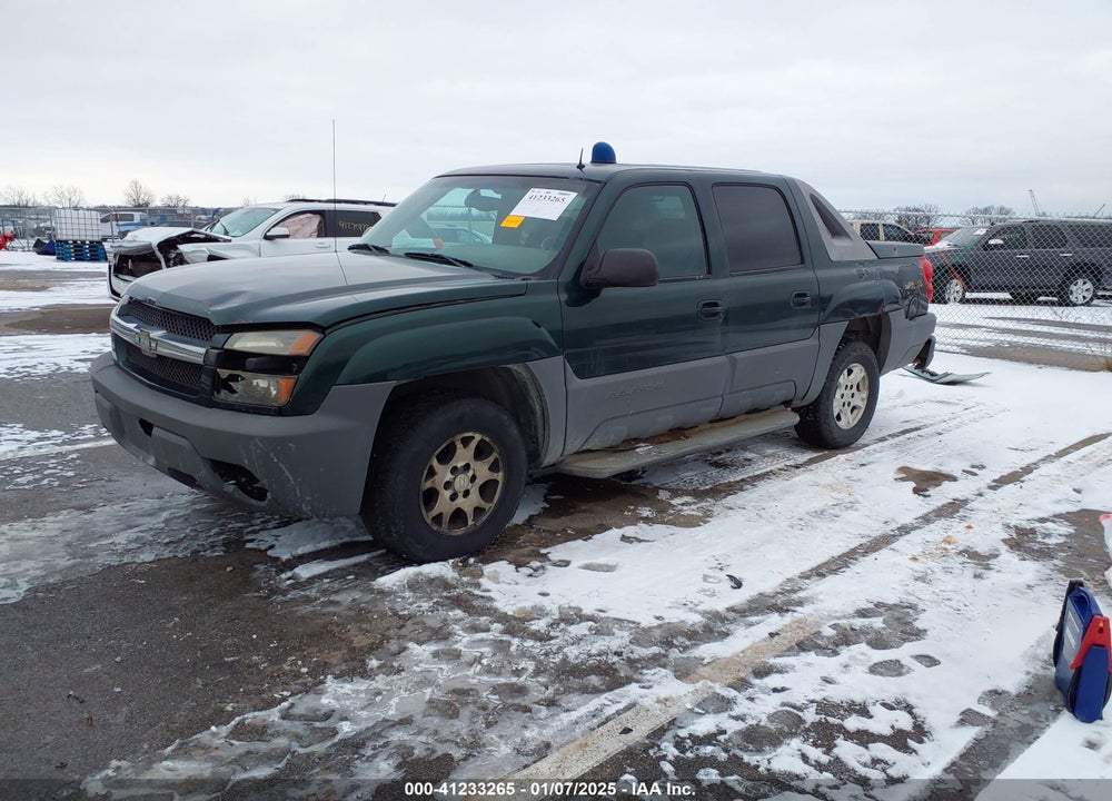 2002 CHEVROLET AVALANCHE 1500 VIN: 3GNEK13T42G202373