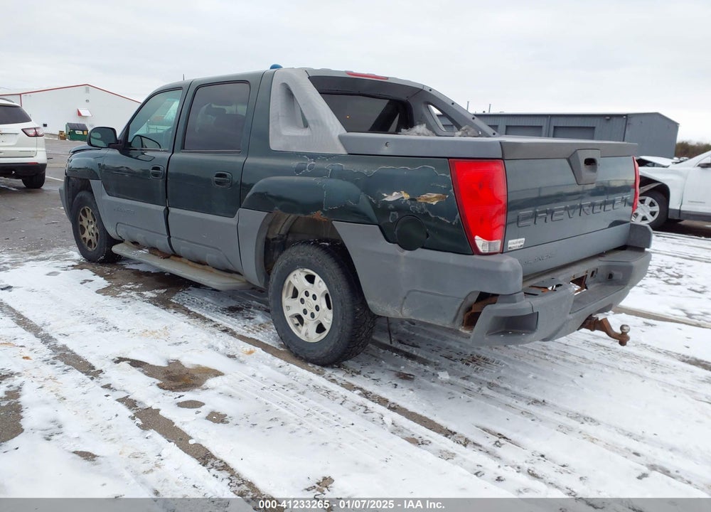 2002 CHEVROLET AVALANCHE 1500 VIN: 3GNEK13T42G202373