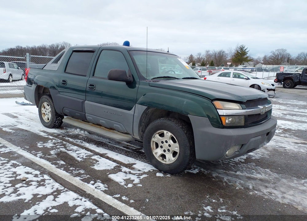 2002 CHEVROLET AVALANCHE 1500 VIN: 3GNEK13T42G202373