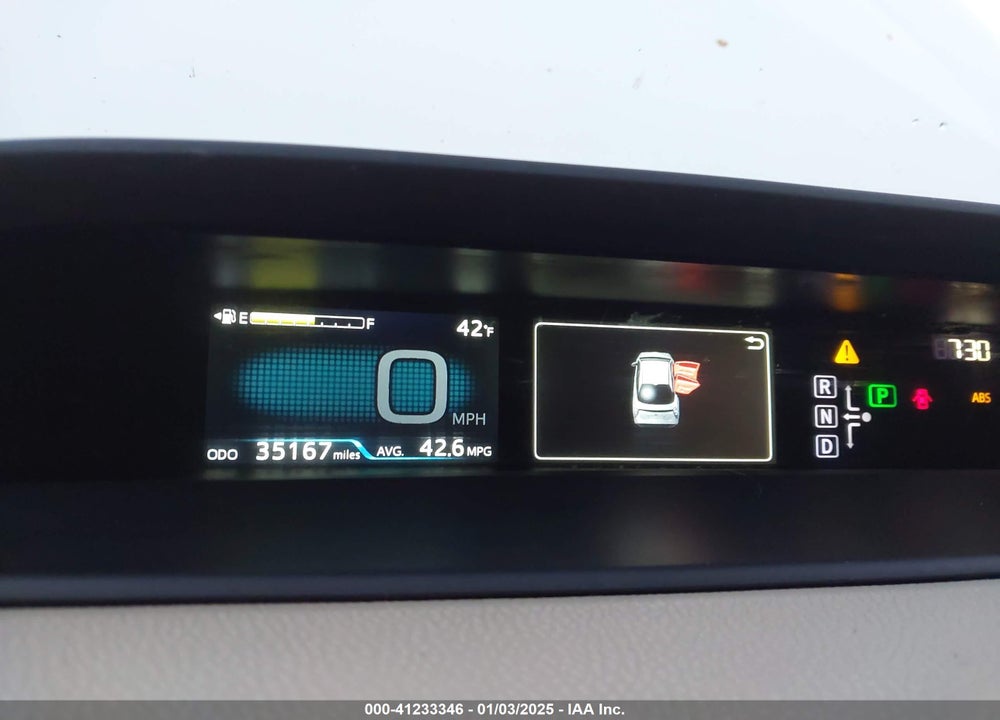 2016 TOYOTA PRIUS TWO VIN: JTDKBRFUXG3522628
