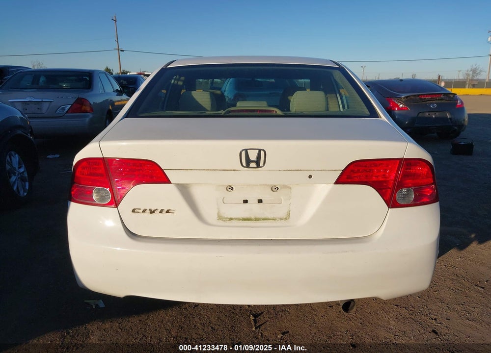 2007 HONDA CIVIC LX VIN: 1HGFA155X7L126796
