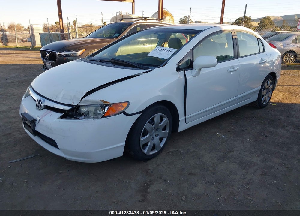 2007 HONDA CIVIC LX VIN: 1HGFA155X7L126796