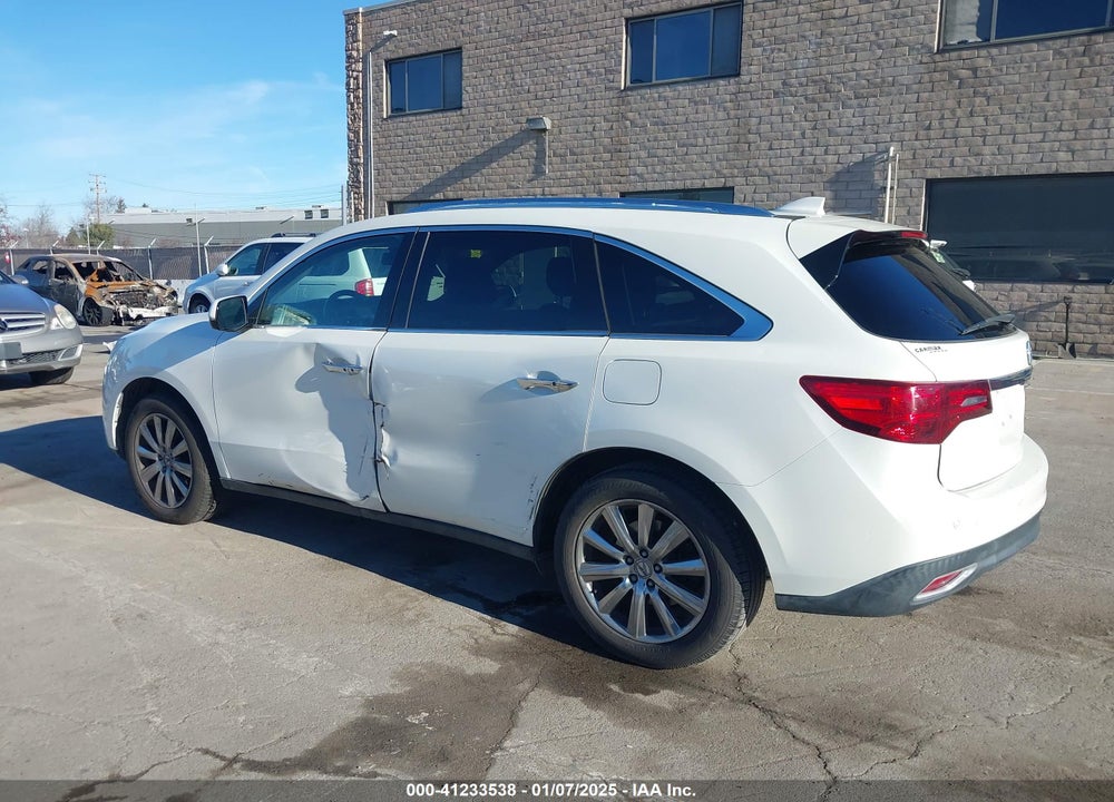 2014 ACURA MDX ADVANCE PKG W/ENTERTAINMENT PKG VIN: 5FRYD3H85EB008539