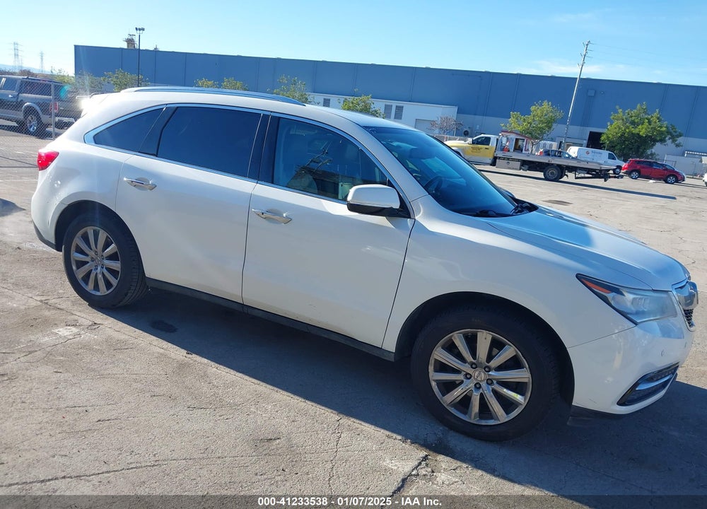 2014 ACURA MDX ADVANCE PKG W/ENTERTAINMENT PKG VIN: 5FRYD3H85EB008539