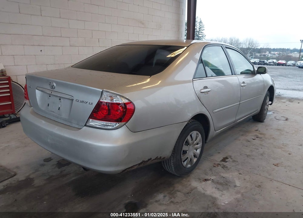 2005 TOYOTA CAMRY LE VIN: 4T1BE32K25U395899