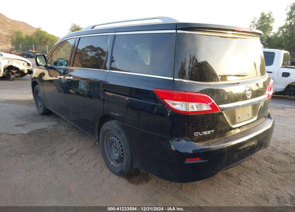 2012 NISSAN QUEST S VIN: JN8AE2KP3C9043702