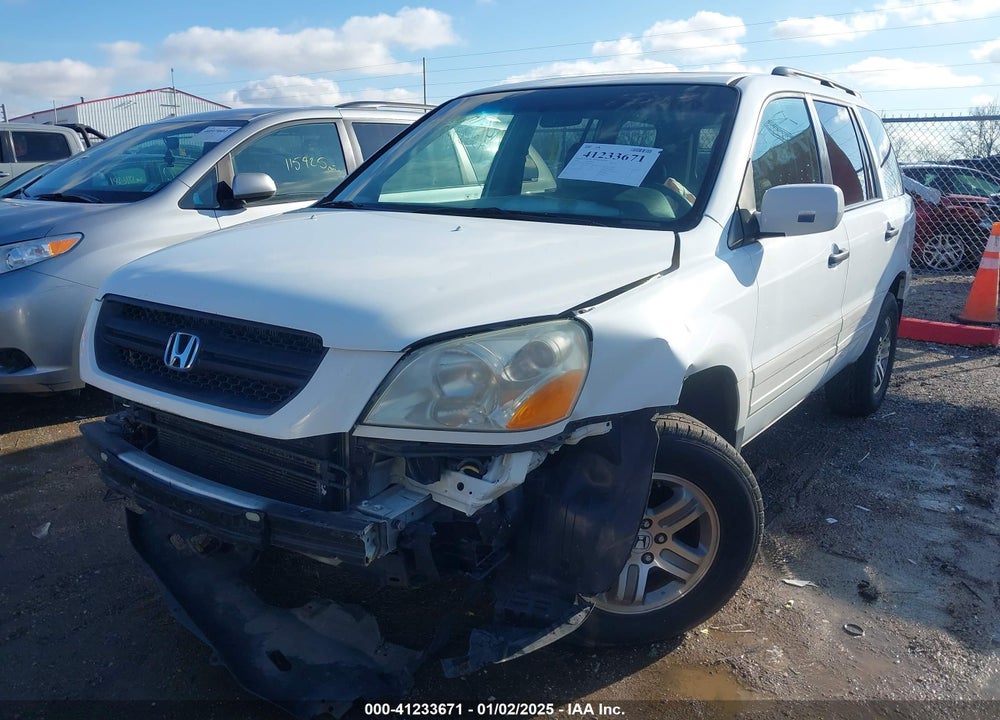 2005 HONDA PILOT EX-L VIN: 5FNYF18575B043377