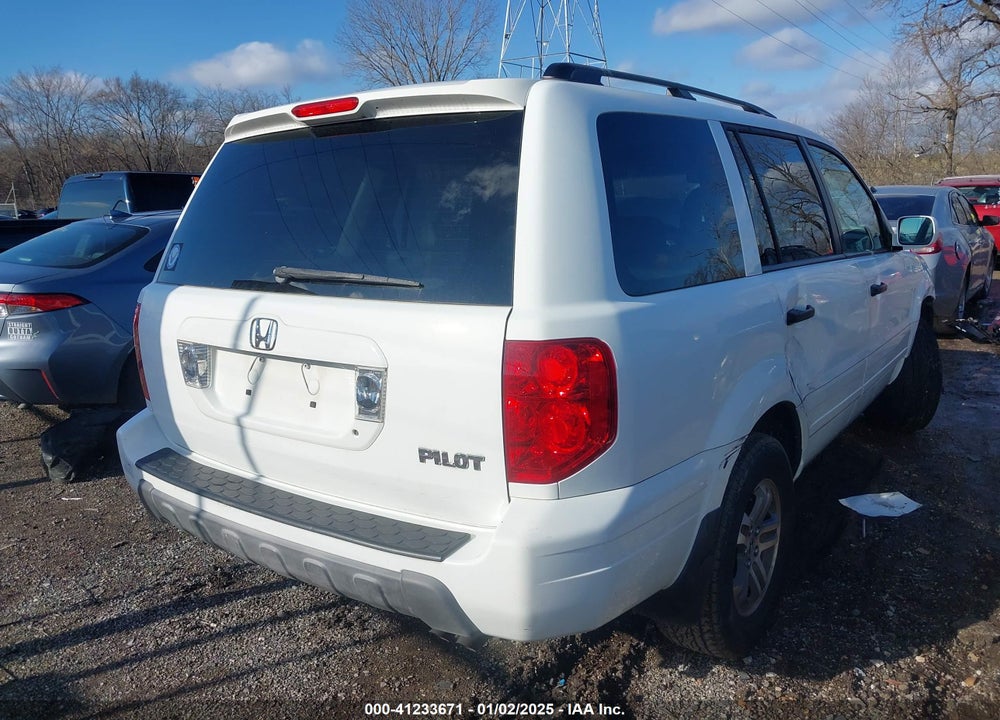 2005 HONDA PILOT EX-L VIN: 5FNYF18575B043377