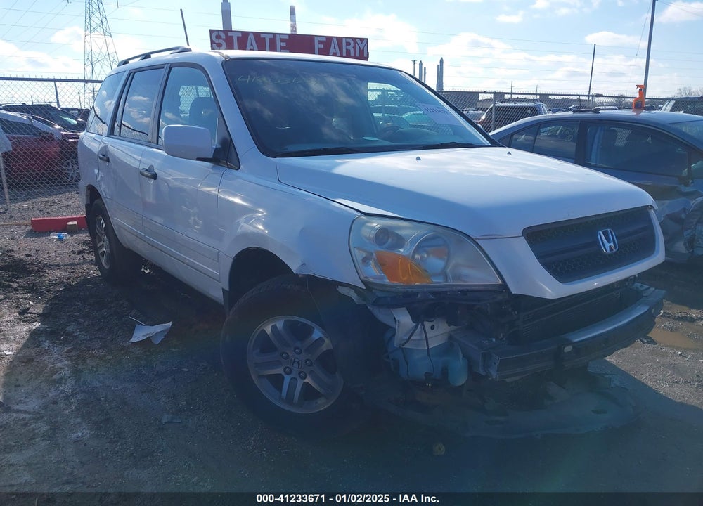2005 HONDA PILOT EX-L VIN: 5FNYF18575B043377
