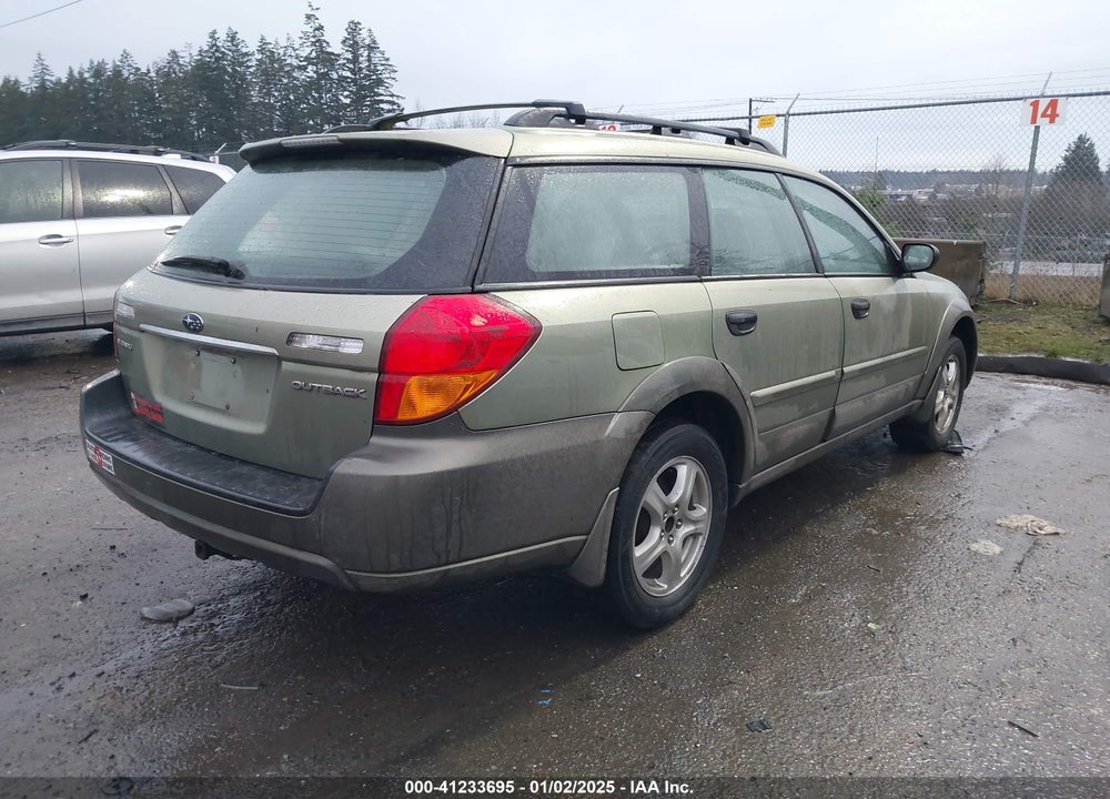 2005 SUBARU OUTBACK 2.5I VIN: 4S4BP61C356370391