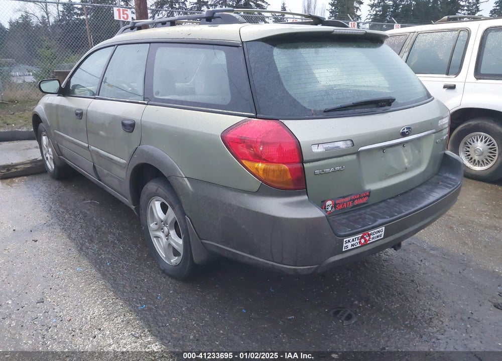 2005 SUBARU OUTBACK 2.5I VIN: 4S4BP61C356370391