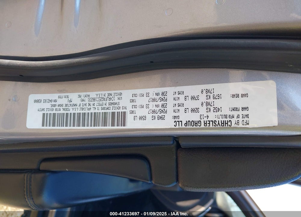 2014 JEEP GRAND CHEROKEE LAREDO VIN: 1C4RJFAG2EC186231