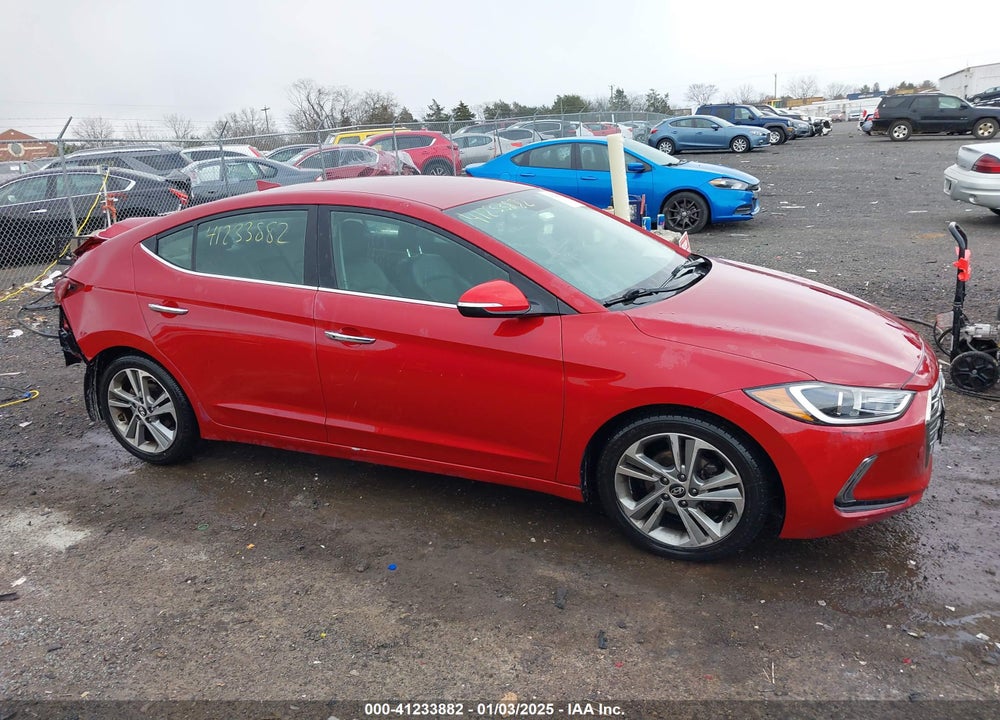 2017 HYUNDAI ELANTRA LIMITED VIN: KMHD84LFXHU349927