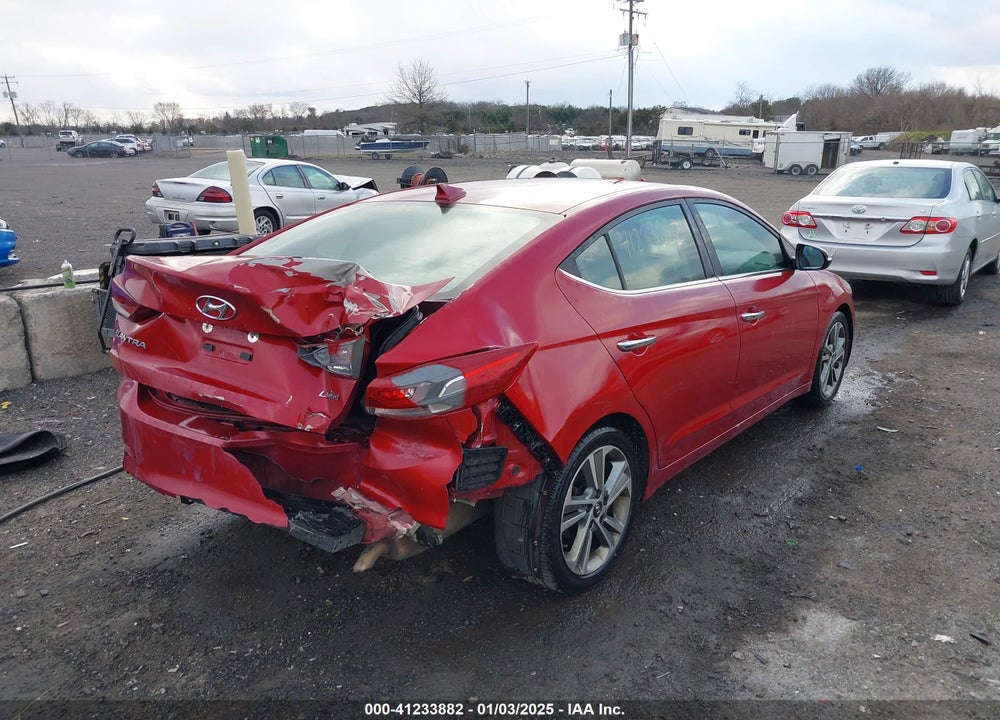 2017 HYUNDAI ELANTRA LIMITED VIN: KMHD84LFXHU349927