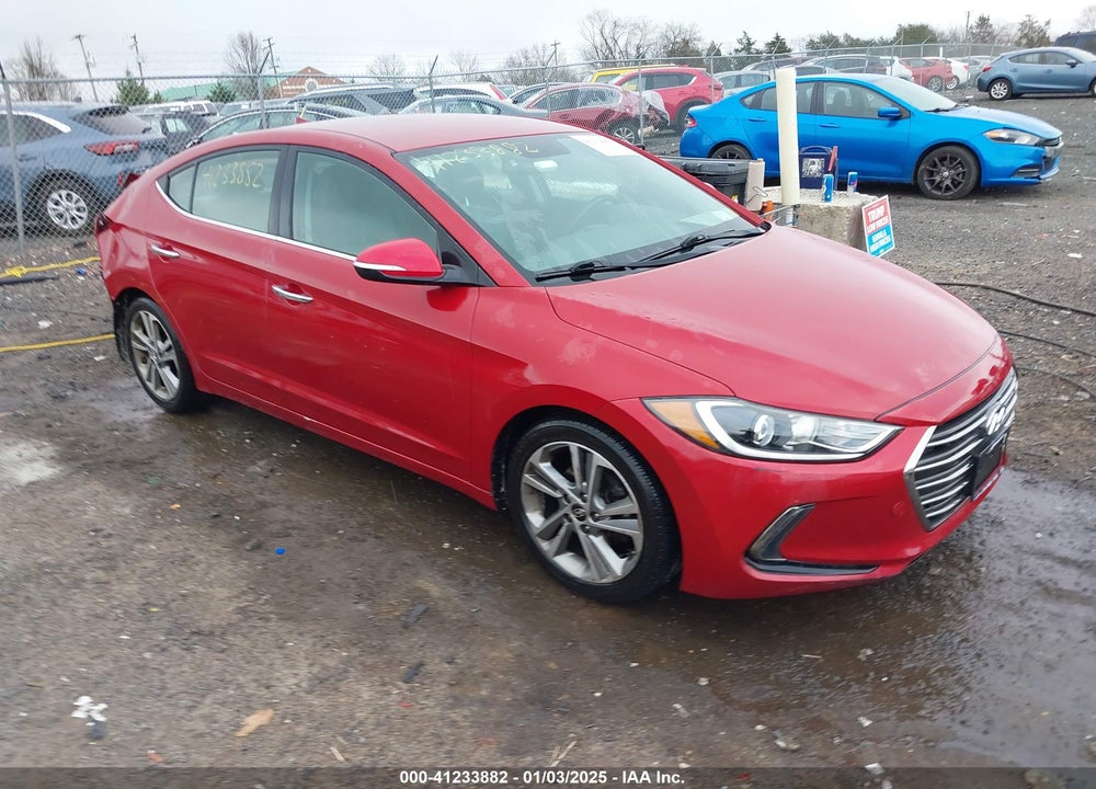 2017 HYUNDAI ELANTRA LIMITED VIN: KMHD84LFXHU349927
