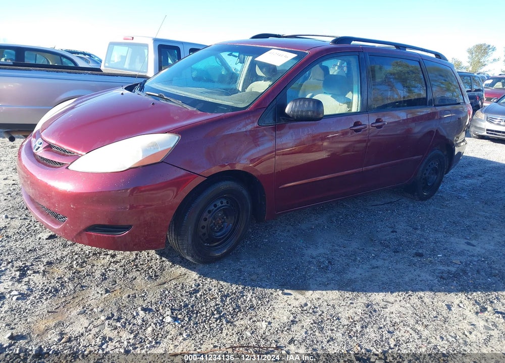 2008 TOYOTA SIENNA LE VIN: 5TDZK23C48S124395